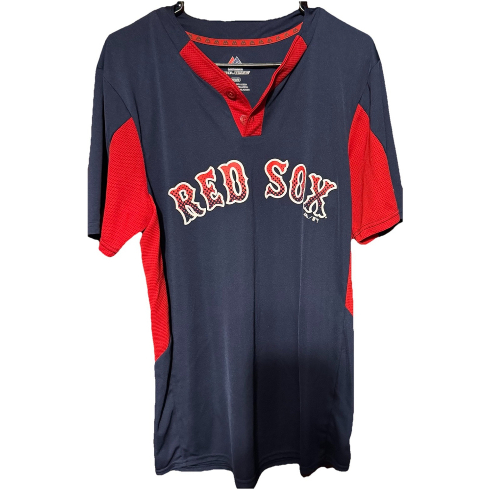 Boston Red Sox Majestic Vintage Jersey Men's Size M Red/Blue